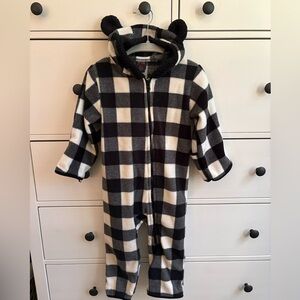 At The Buzzer Fleece Toddler fleece one piece coverall size 24 months